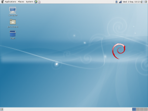Debian_GNOME Default Desktop