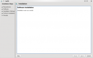 Not only did YaST fail at installing, it also lied and told my the install was successful. I hate liars.