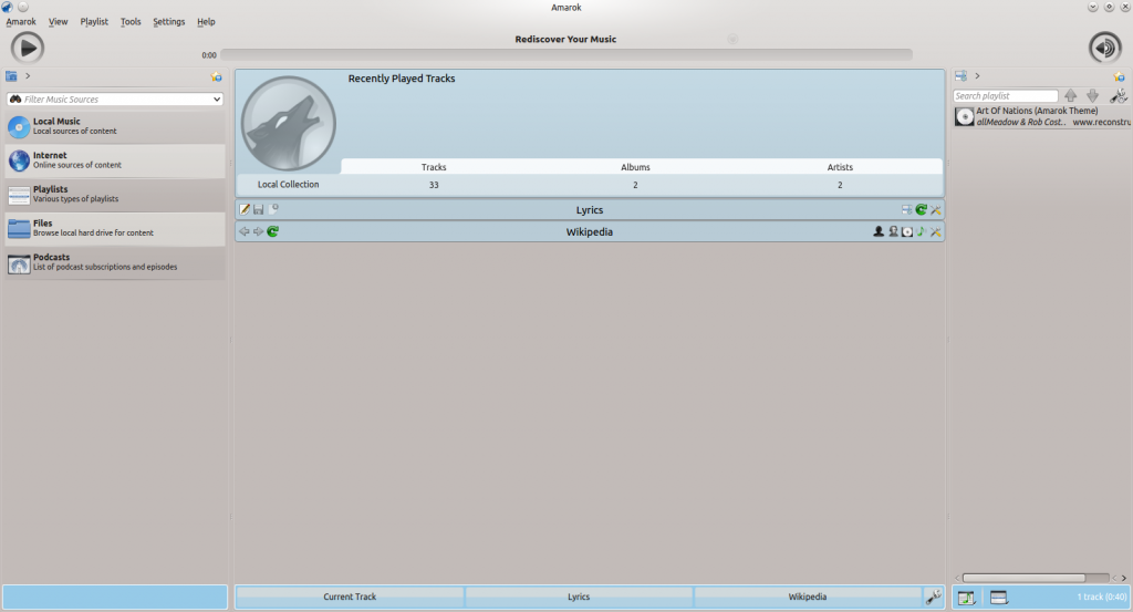 The apps of KDE 4.10 Part IV: Amarok – The Linux Experiment