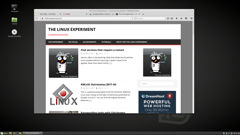 linux mint desktop screenshot 2